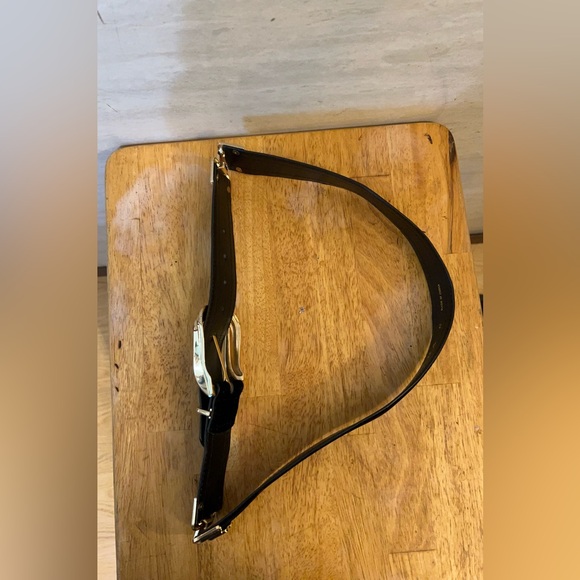 ZARA 100% Leather Belt with Square Buckle - Picture 13 of 15